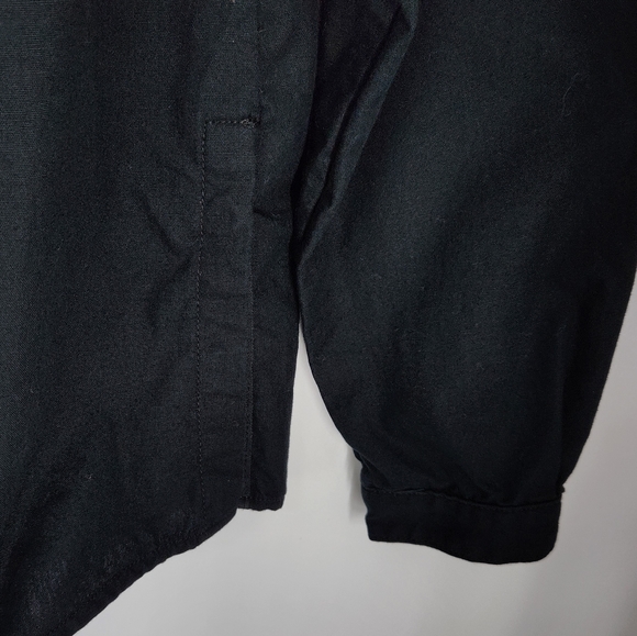 Rag & Bone Elastic Off Shoulder Long Sleeve Side Button Cotton Shirt Black XS - Picture 5 of 11